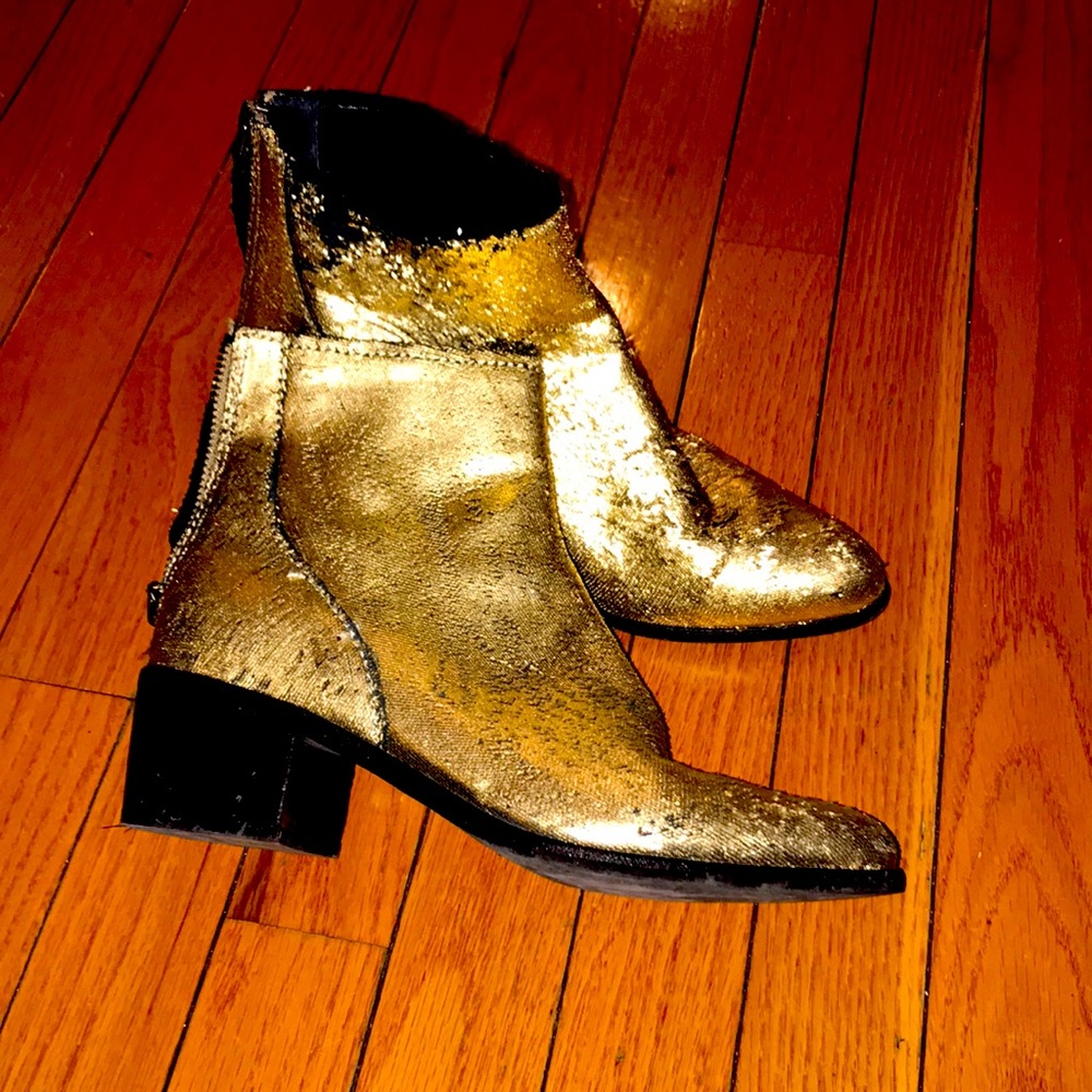 Gold DolceVita bootie